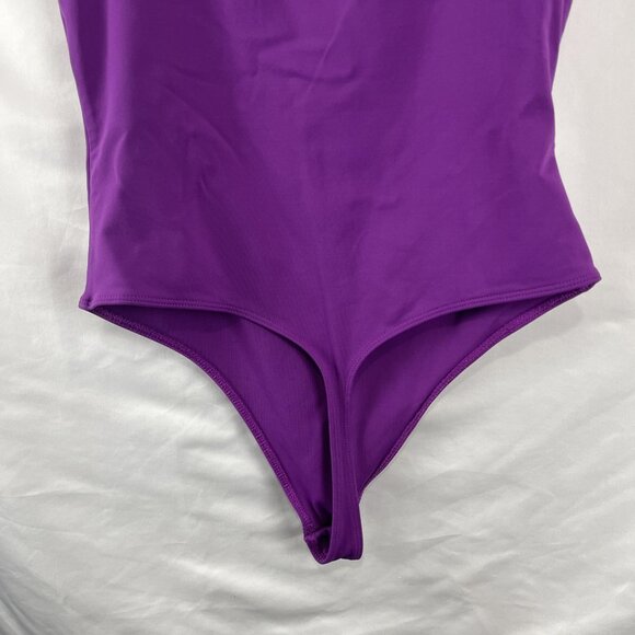 Aritzia Babaton Purple Square Neck Tank Bodysuit Womens Size L - Picture 5 of 9
